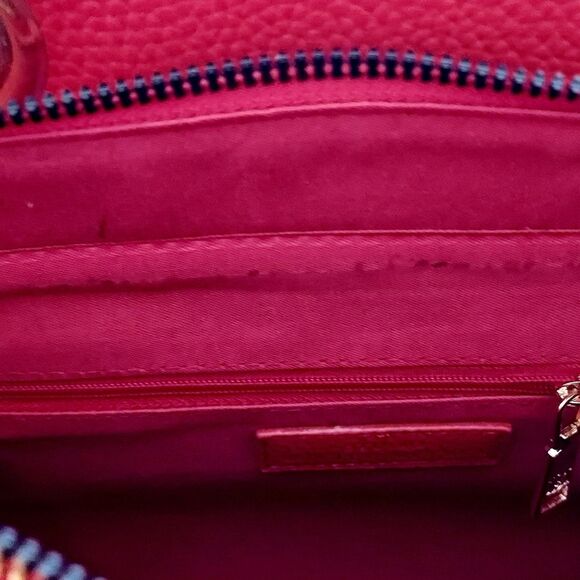 Bangley Mischka  Crossbody Handbag/Tote Rich Red W/ Gold Accents ~NWT - Picture 12 of 13